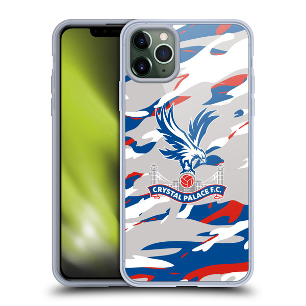 Crystal Palace FC Crest Camouflage Soft Gel Case for Apple iPhone 11 Pro Max