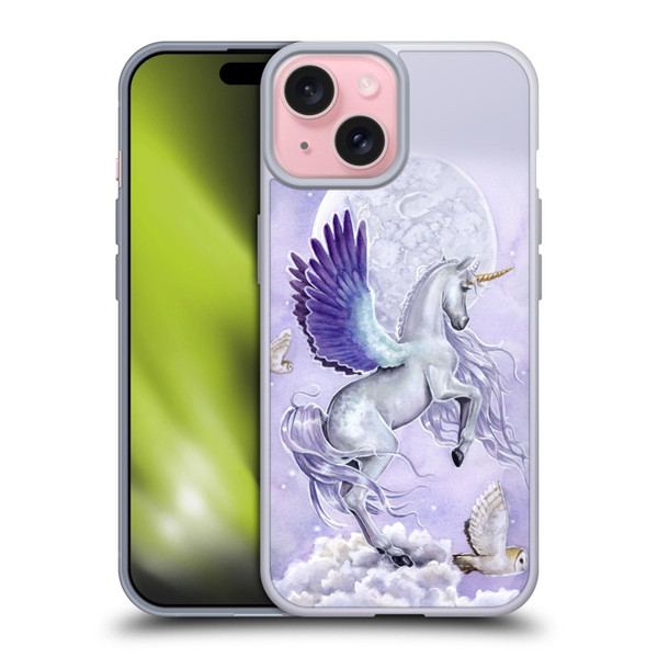 Selina Fenech Unicorns Moonshine Soft Gel Case for Apple iPhone 15