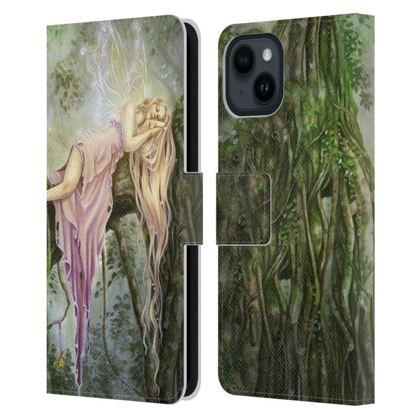 Selina Fenech Fairies Rockabye Leather Book Wallet Case Cover For Apple iPhone 15