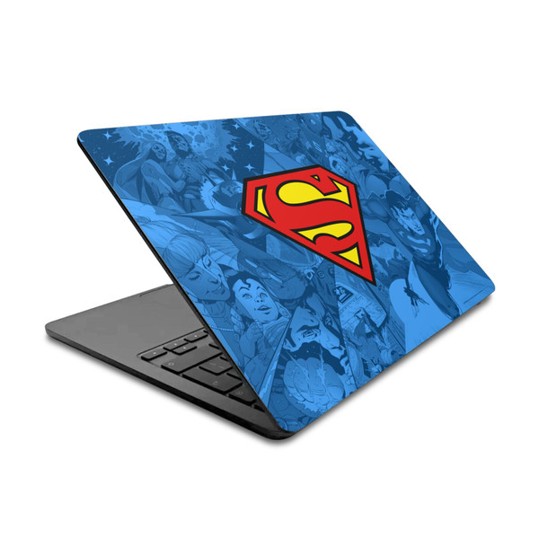 Superman DC Comics Logos And Comic Book Collage Vinyl Sticker Skin Decal Cover for Apple MacBook Air 13.6" A2681 (2022)