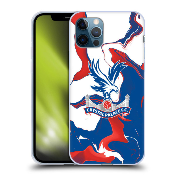 Crystal Palace FC Crest Marble Soft Gel Case for Apple iPhone 12 / iPhone 12 Pro
