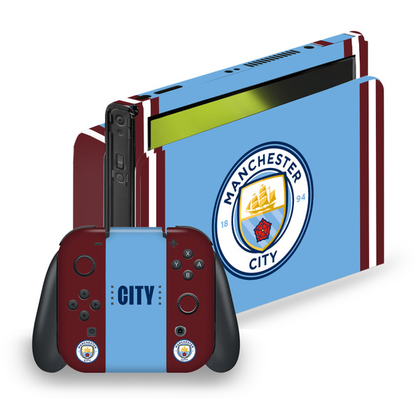 Manchester City Man City FC Logo Art 2022/23 Home Kit Vinyl Sticker Skin Decal Cover for Nintendo Switch OLED