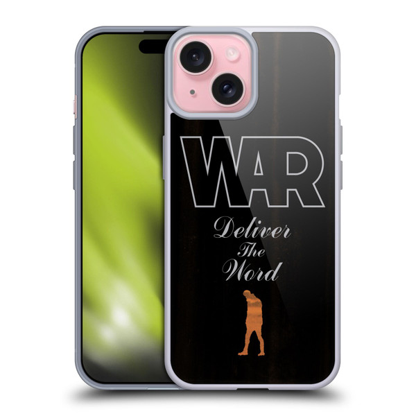 War Graphics Deliver The World Soft Gel Case for Apple iPhone 15