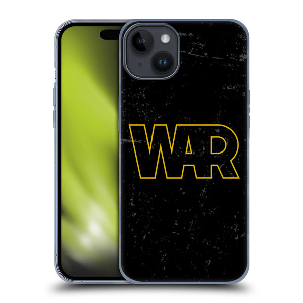 War Graphics Logo Soft Gel Case for Apple iPhone 15 Plus