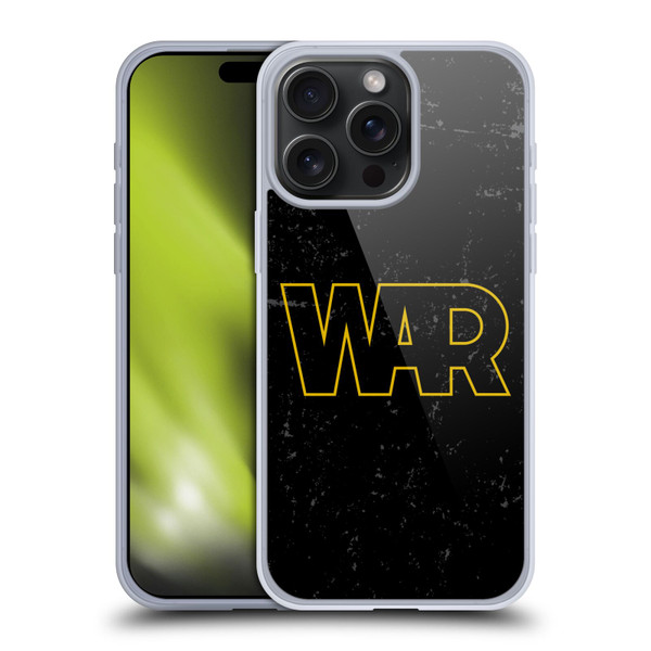 War Graphics Logo Soft Gel Case for Apple iPhone 15 Pro Max