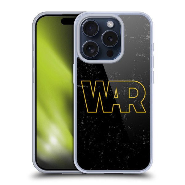 War Graphics Logo Soft Gel Case for Apple iPhone 15 Pro