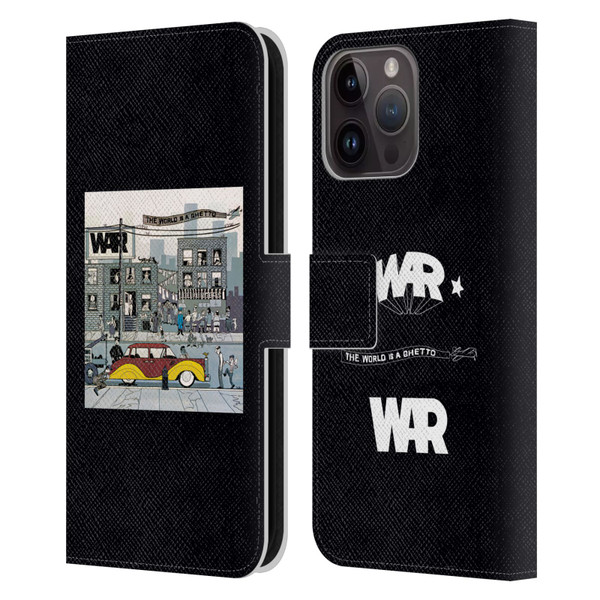 War Graphics The World Is A Ghetto Album Leather Book Wallet Case Cover For Apple iPhone 15 Pro Max