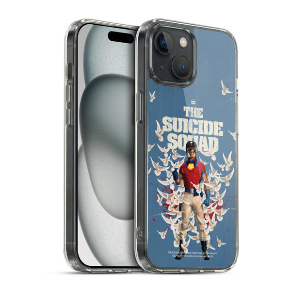 The Suicide Squad 2021 Character Poster Peacemaker Soft Gel Case for Apple iPhone 15 & MagSafe