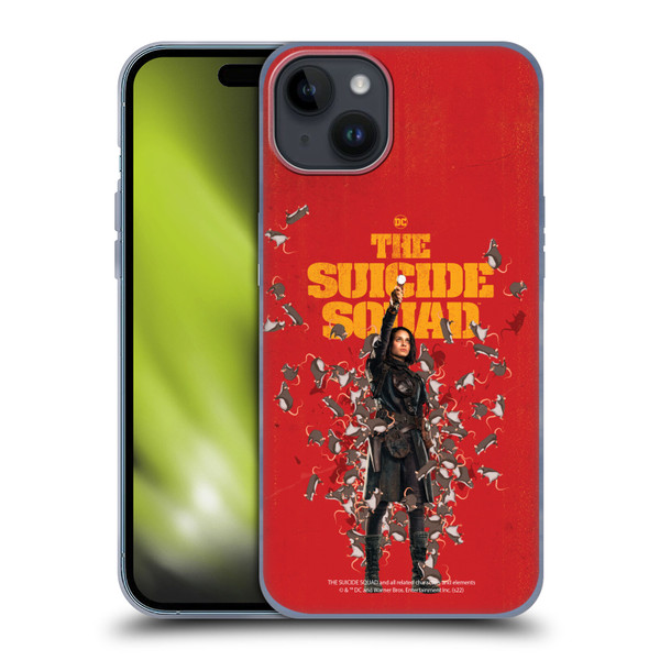 The Suicide Squad 2021 Character Poster Ratcatcher Soft Gel Case for Apple iPhone 15 Plus