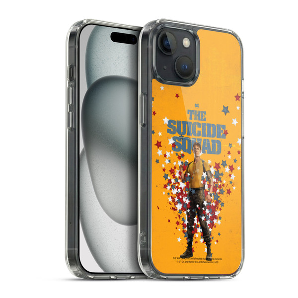 The Suicide Squad 2021 Character Poster Rick Flag Soft Gel Case for Apple iPhone 15 Plus & MagSafe