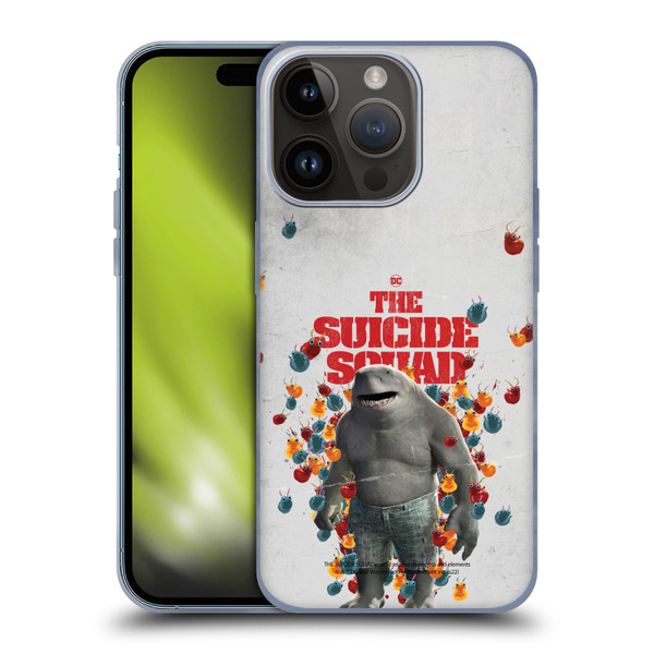 The Suicide Squad 2021 Character Poster King Shark Soft Gel Case for Apple iPhone 15 Pro