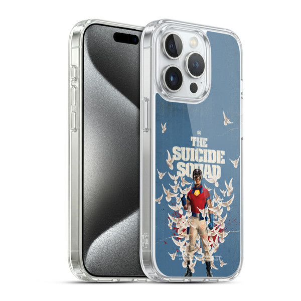 The Suicide Squad 2021 Character Poster Peacemaker Soft Gel Case for Apple iPhone 15 Pro & MagSafe