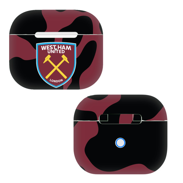 West Ham United FC Art Cow Print Vinyl Sticker Skin Decal Cover for Apple AirPods 3 3rd Gen Charging Case