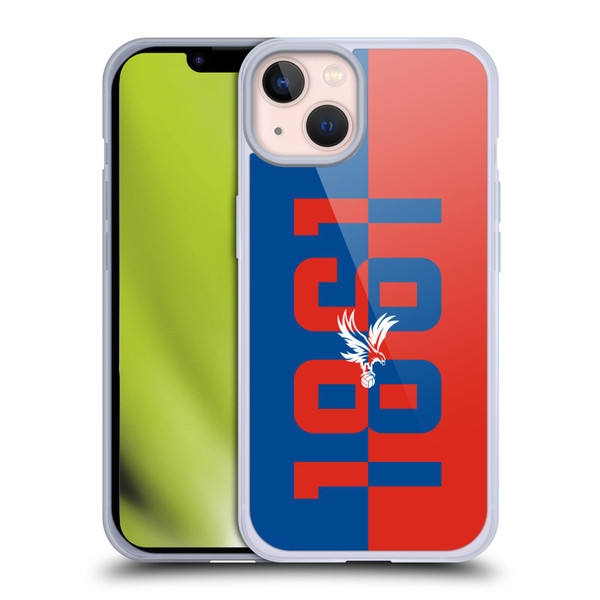 Crystal Palace FC Crest 1861 Soft Gel Case for Apple iPhone 13