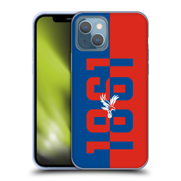 Crystal Palace FC Crest 1861 Soft Gel Case for Apple iPhone 13