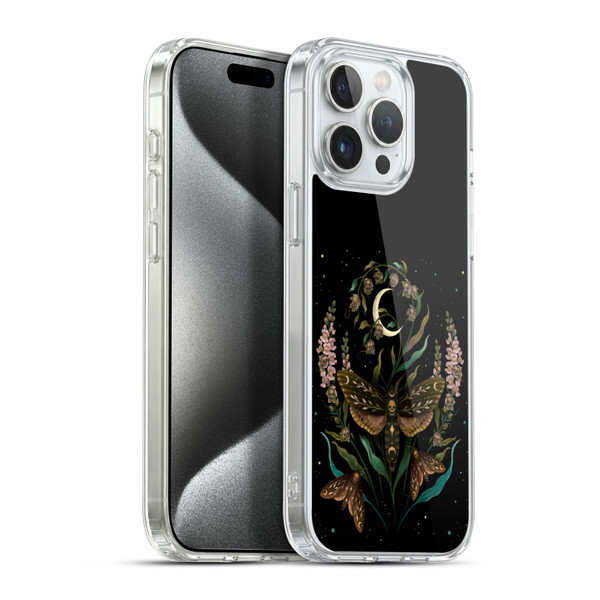 Episodic Drawing Illustration Animals Death Head Soft Gel Case for Apple iPhone 15 Pro Max & MagSafe