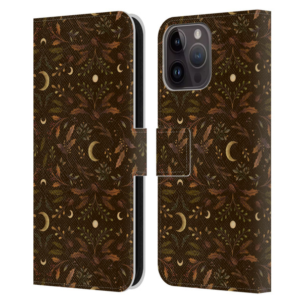 Episodic Drawing Art Winter Merry Patterns Leather Book Wallet Case Cover For Apple iPhone 15 Pro Max