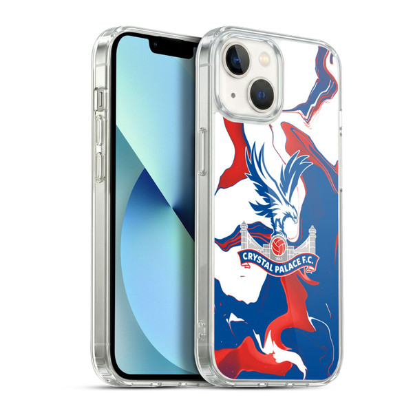 Crystal Palace FC Crest Marble Soft Gel Case for Apple iPhone 13