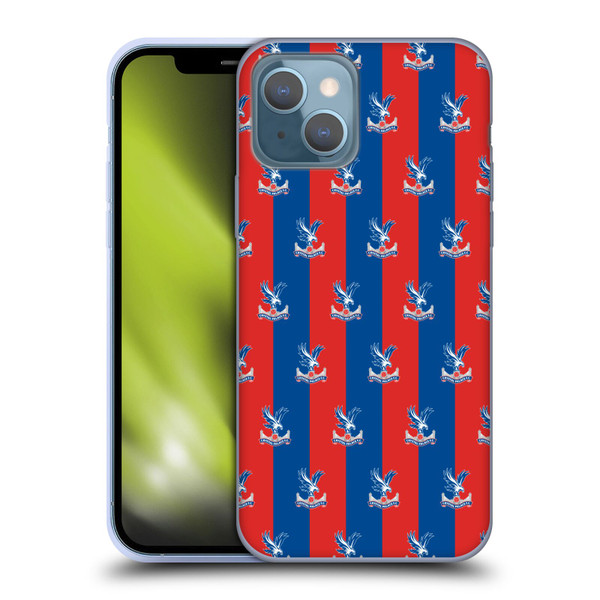 Crystal Palace FC Crest Pattern Soft Gel Case for Apple iPhone 13