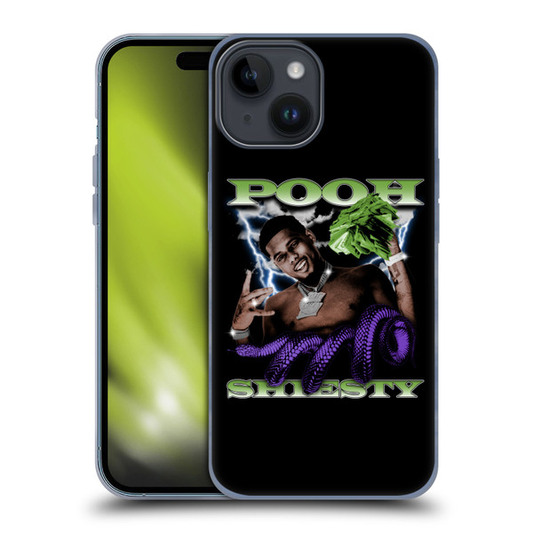 Pooh Shiesty Graphics Photo Soft Gel Case for Apple iPhone 15