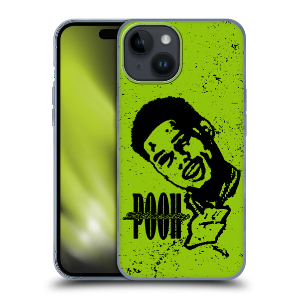 Pooh Shiesty Graphics Sketch Soft Gel Case for Apple iPhone 15