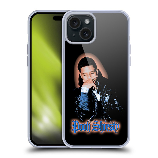 Pooh Shiesty Graphics Light Soft Gel Case for Apple iPhone 15 Plus