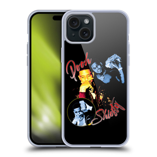 Pooh Shiesty Graphics Money Soft Gel Case for Apple iPhone 15 Plus