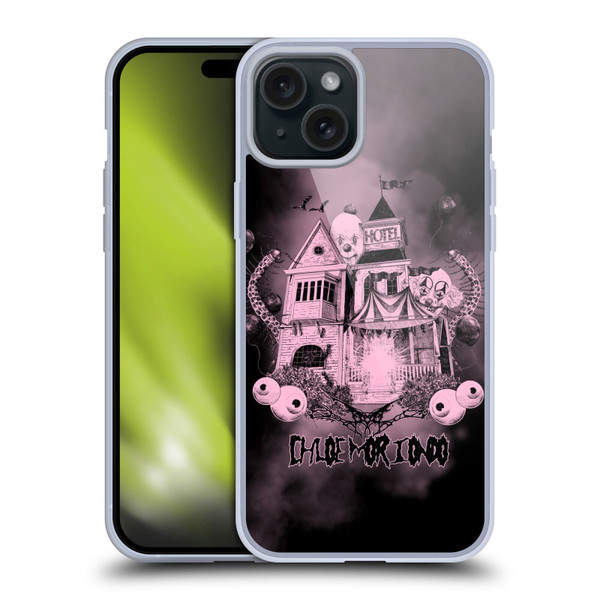 Chloe Moriondo Graphics Hotel Soft Gel Case for Apple iPhone 15 Plus