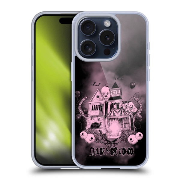 Chloe Moriondo Graphics Hotel Soft Gel Case for Apple iPhone 15 Pro