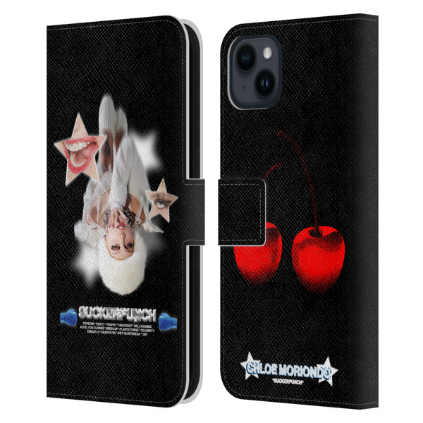 Chloe Moriondo Graphics Album Leather Book Wallet Case Cover For Apple iPhone 15 Plus