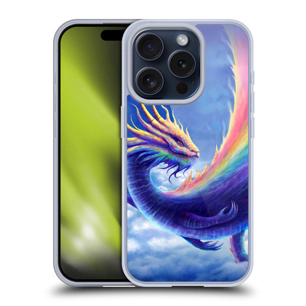 Anthony Christou Art Rainbow Dragon Soft Gel Case for Apple iPhone 15 Pro