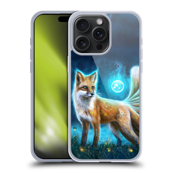 Anthony Christou Fantasy Art Magic Fox In Moonlight Soft Gel Case for Apple iPhone 15 Pro Max