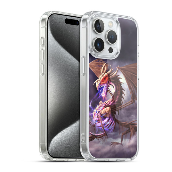 Anthony Christou Fantasy Art Bone Dragon Soft Gel Case for Apple iPhone 15 Pro & MagSafe