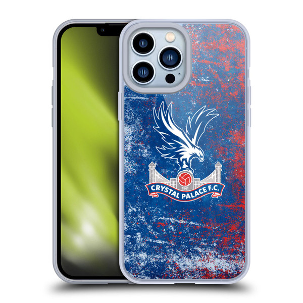 Crystal Palace FC Crest Distressed Soft Gel Case for Apple iPhone 13 Pro Max