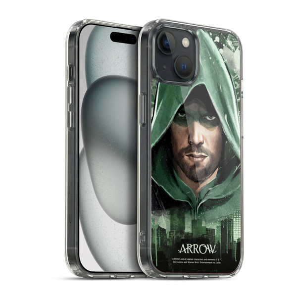 Arrow TV Series Graphics Oversized Soft Gel Case for Apple iPhone 15 Plus & MagSafe