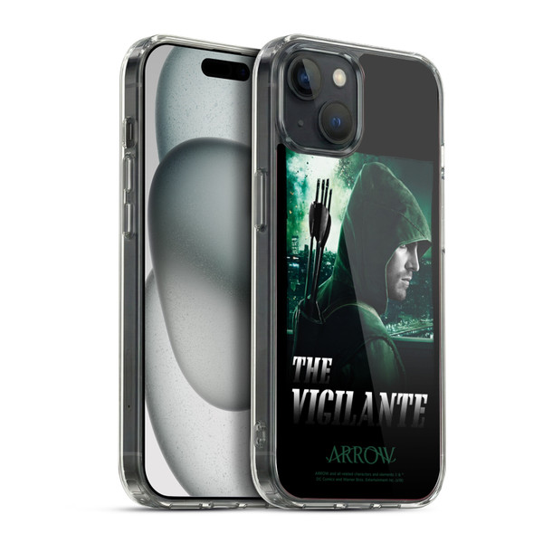 Arrow TV Series Graphics The Vigilante Soft Gel Case for Apple iPhone 15 Plus & MagSafe