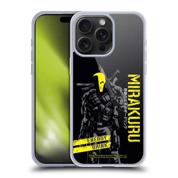 Arrow TV Series Graphics Deathstroke Mirakuru Soft Gel Case for Apple iPhone 15 Pro Max
