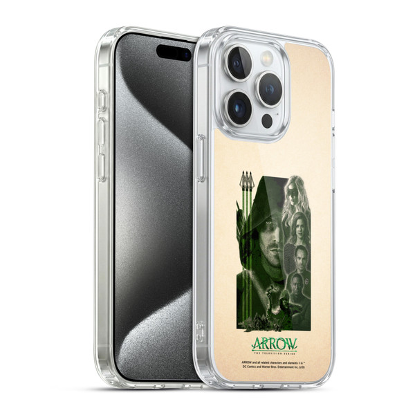 Arrow TV Series Graphics Team Soft Gel Case for Apple iPhone 15 Pro & MagSafe