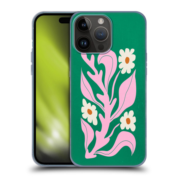 Ayeyokp Plants And Flowers Green Les Fleurs Color Soft Gel Case for Apple iPhone 15 Pro Max