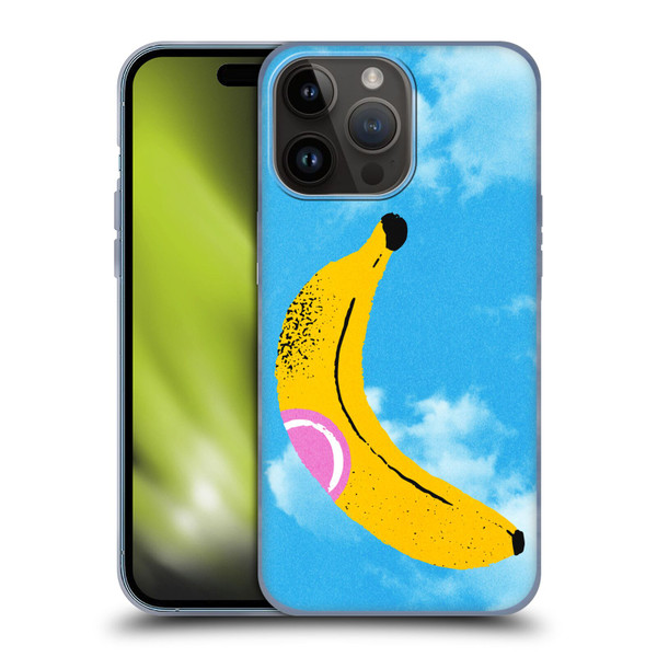 Ayeyokp Pop Banana Pop Art Sky Soft Gel Case for Apple iPhone 15 Pro Max