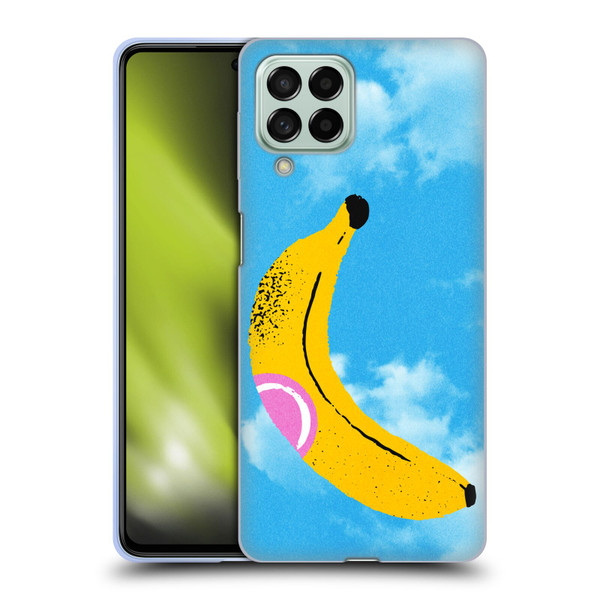 Ayeyokp Pop Banana Pop Art Sky Soft Gel Case for Samsung Galaxy M53 (2022)