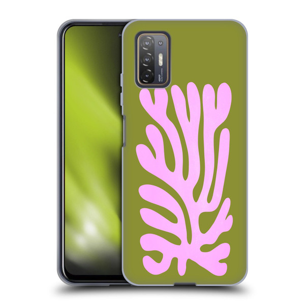 Ayeyokp Plant Pattern Abstract Soft Gel Case for HTC Desire 21 Pro 5G