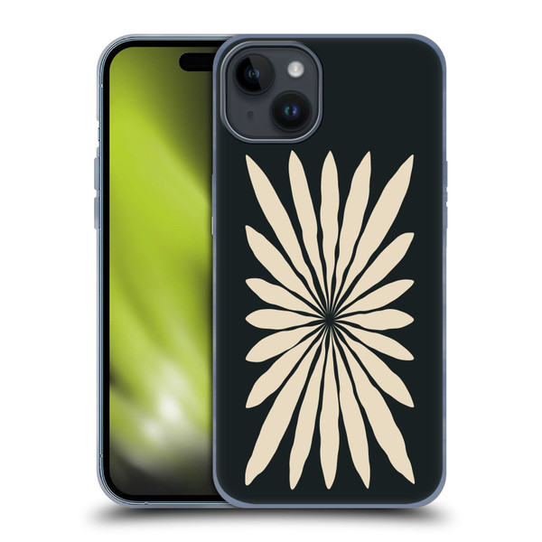 Ayeyokp Plant Pattern Star Leaf Soft Gel Case for Apple iPhone 15 Plus
