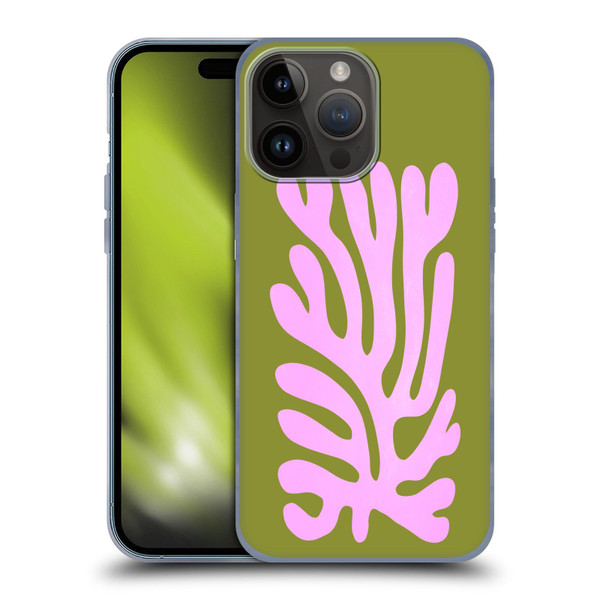 Ayeyokp Plant Pattern Abstract Soft Gel Case for Apple iPhone 15 Pro Max