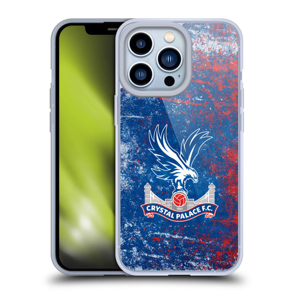 Crystal Palace FC Crest Distressed Soft Gel Case for Apple iPhone 13 Pro