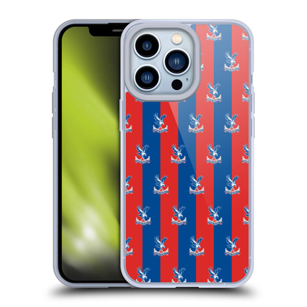 Crystal Palace FC Crest Pattern Soft Gel Case for Apple iPhone 13 Pro & MagSafe