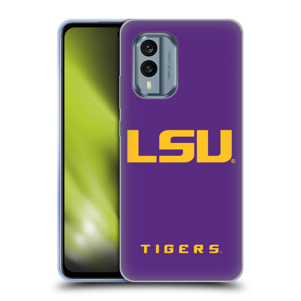 Louisiana State University LSU Louisiana State University Plain Soft Gel Case for Nokia X30