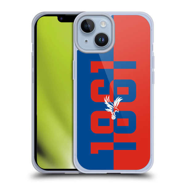 Crystal Palace FC Crest 1861 Soft Gel Case for Apple iPhone 14
