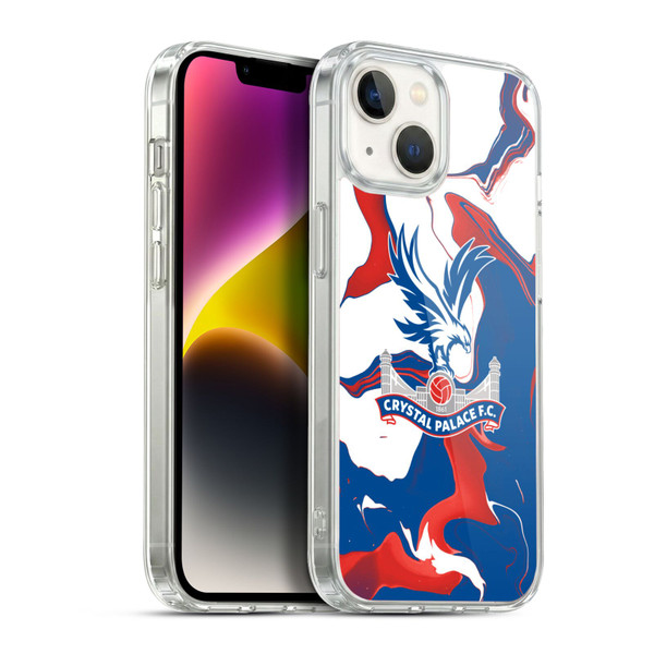Crystal Palace FC Crest Marble Soft Gel Case for Apple iPhone 14