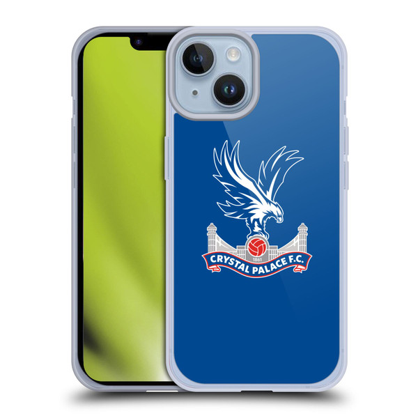 Crystal Palace FC Crest Plain Soft Gel Case for Apple iPhone 14